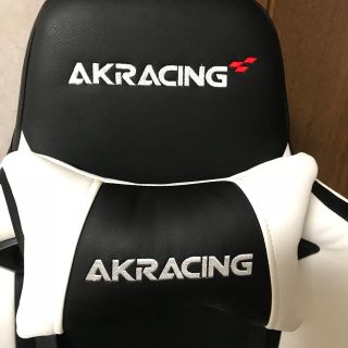 AKRACING ゲーミングチェア PRO-X-GREY 白  (デスクチェア)