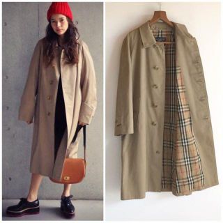 バーバリー(BURBERRY)の英国製 ヴィンテージ バーバリー プローサム バルマカーンコート ベージュ(スプリングコート)