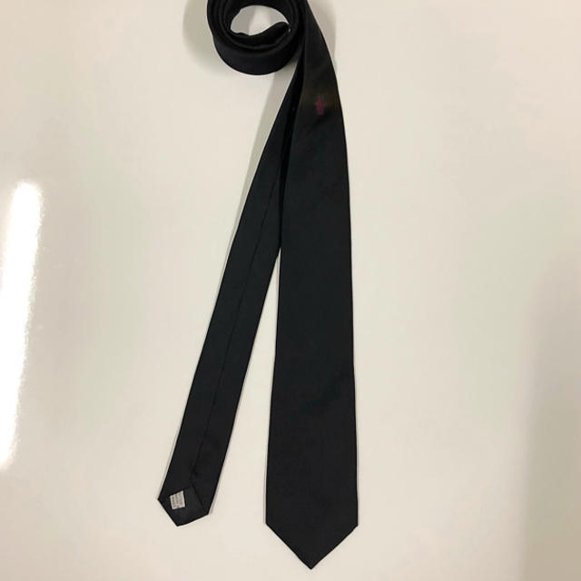 DIOR HOMME(ディオールオム)のDIOR HOMME BEE刺繍入りブラックネクタイ メンズのファッション小物(ネクタイ)の商品写真