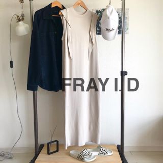 フレイアイディー(FRAY I.D)のFRAY I.D  フリルロングニットワンピース(ロングワンピース/マキシワンピース)