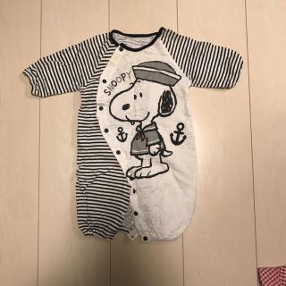 スヌーピー(SNOOPY)のスヌーピーロンパース新生児(ロンパース)