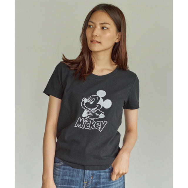 E hyphen world gallery(イーハイフンワールドギャラリー)のAMERICAN HOLIC ミッキー Tシャツ レディースのトップス(シャツ/ブラウス(半袖/袖なし))の商品写真