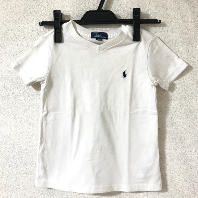 POLO RALPH LAUREN(ポロラルフローレン)のPolobyRalphauren ポロバイラルフローレン 白Tシャツ キッズ/ベビー/マタニティのキッズ服男の子用(90cm~)(Tシャツ/カットソー)の商品写真