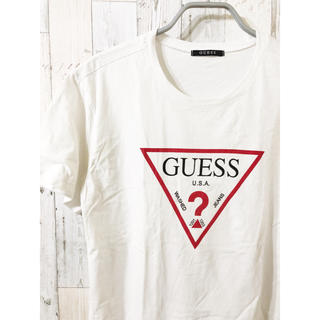 ゲス(GUESS)の古着 GUESS Tシャツ ゲス ホワイト(Tシャツ/カットソー(半袖/袖なし))