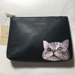 ポール&ジョーシスター(PAUL & JOE SISTER)の新品タグ付き ポールアンドジョー 猫 ポーチ クラッチバッグ ねこ ネコ(クラッチバッグ)