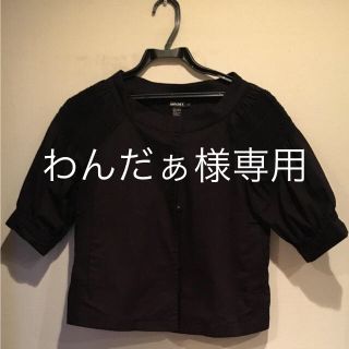 ダナキャランニューヨーク(DKNY)のわんだぁ様専用  DKNY  黒 半袖 ブラウス (シャツ/ブラウス(半袖/袖なし))