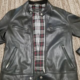 バーバリーブラックレーベル(BURBERRY BLACK LABEL)のバーバリーブラックレーベル　ライダースジャケット　羊革(レザージャケット)