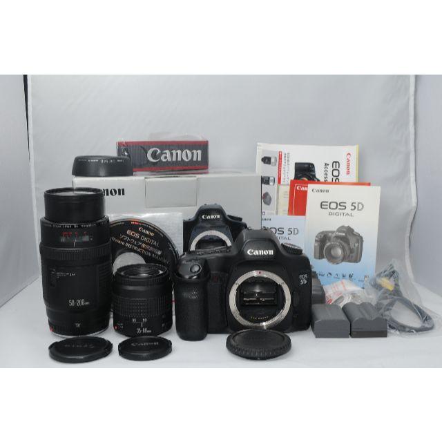 元箱・付属品完品!!! Canon キャノン EOS 5D ダブルズームレンズ