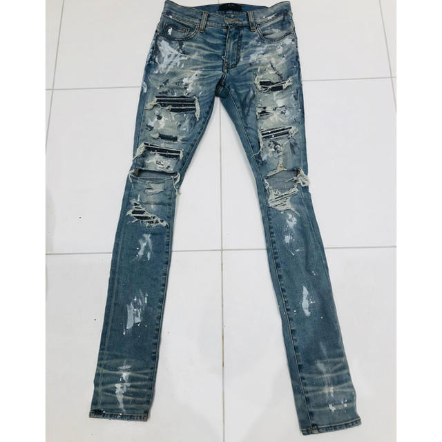 期間限定値引AMIRI CRYSTAL PAINTER DESTROY JEANの通販 by 秋田仁's