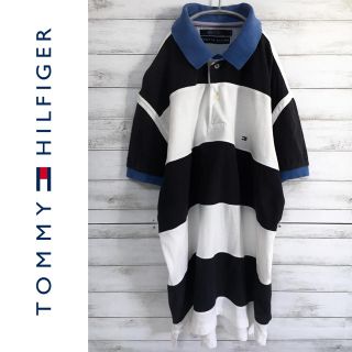 トミーヒルフィガー(TOMMY HILFIGER)の【90s】【Tommy Hilfiger : トミー】【ボーダー ワンポイント】(ポロシャツ)