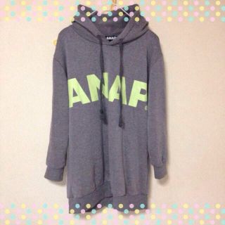 アナップ(ANAP)のANAPのパーカワンピ(パーカー)