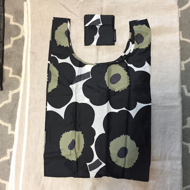 marimekko(マリメッコ)のmarimekko マリメッコ エコバッグ ウニッコ柄 ブラック レディースのバッグ(エコバッグ)の商品写真