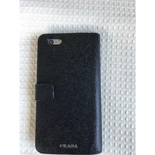 プラダ(PRADA)の4万プラダ総レザーサフィアーノ携帯ケースiPhone6Plus iPhone7(iPhoneケース)