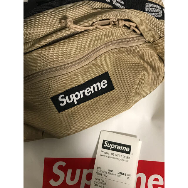 バッグsupreme  ウエストバッグ ベージュ tan