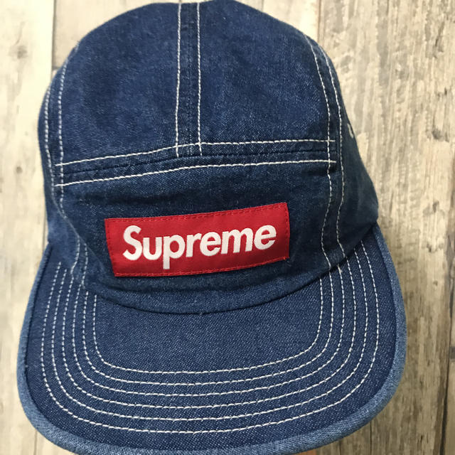 supreme  デニム キャップ帽子