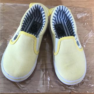 ヴァンズ(VANS)のミクロモンテ様専用【美品】VANS 黄色 スリッポン 18㎝(スリッポン)