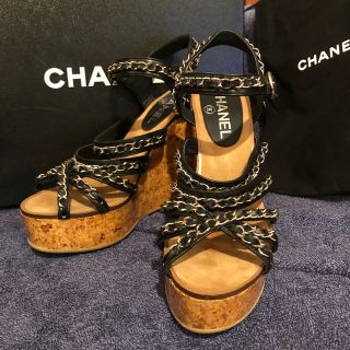 シャネル(CHANEL)の〔新品〕CHANEL サンダル  サイズ36 1/2(サンダル)