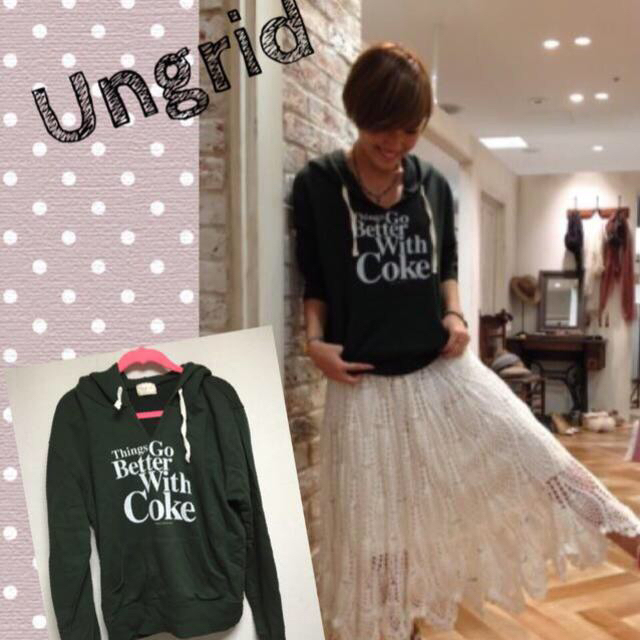 Ungrid(アングリッド)のungrid❤️cokeトレーナー レディースのトップス(トレーナー/スウェット)の商品写真