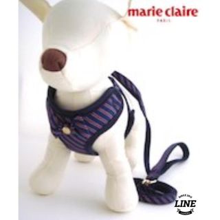 マリクレール(Marie Claire)の美品 マリ・クレール リード付き ハーネス 小型犬用 一体型(犬)