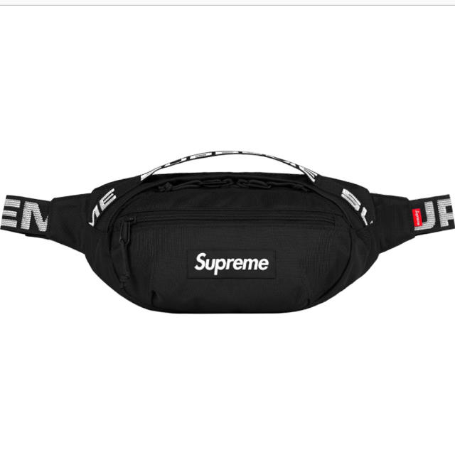 supreme Waist Bag 18ss BLACK ウェストバッグ