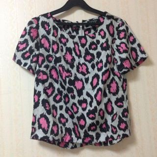 トップショップ(TOPSHOP)のtopshopヒョウ柄トップス(カットソー(半袖/袖なし))