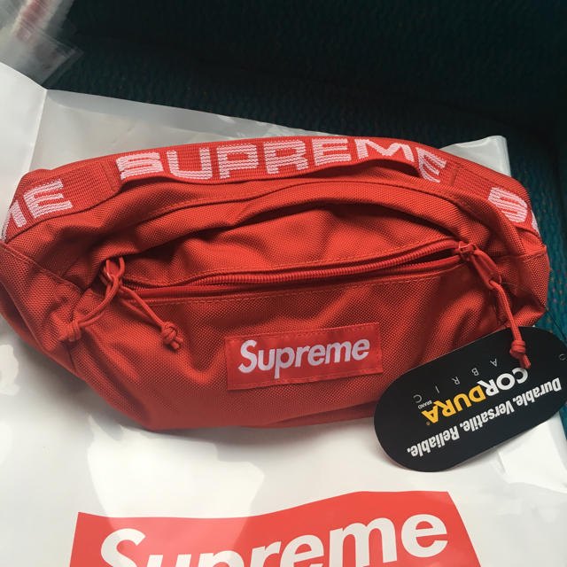 supreme Waist bag 赤