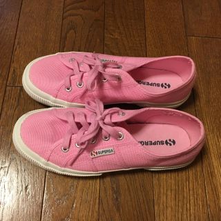 スペルガ(SUPERGA)のスペルガ スニーカー superga 2750 美品 38 ピンク(スニーカー)