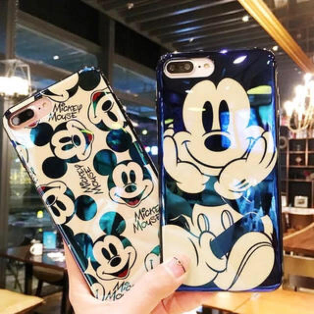 Disney(ディズニー)のミッキーマウス ミニーマウス iPhoneケース 鏡面 iPhoneケース スマホ/家電/カメラのスマホアクセサリー(iPhoneケース)の商品写真