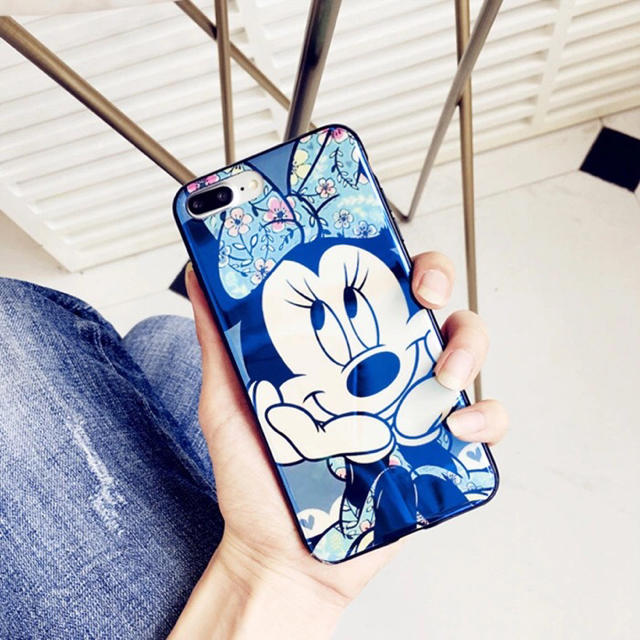 Disney(ディズニー)のミッキーマウス ミニーマウス iPhoneケース 鏡面 iPhoneケース スマホ/家電/カメラのスマホアクセサリー(iPhoneケース)の商品写真