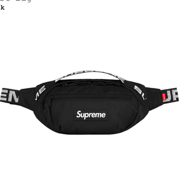 Supreme waist bag Black