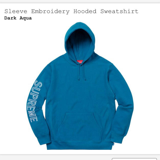 Supreme  Sleeve Embroidery Hooded