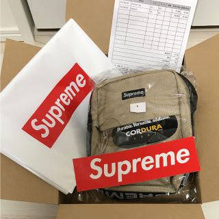 シュプリーム(Supreme)の【最安値】supreme Shoulder 18ss ショルダーバッグ tan(ショルダーバッグ)