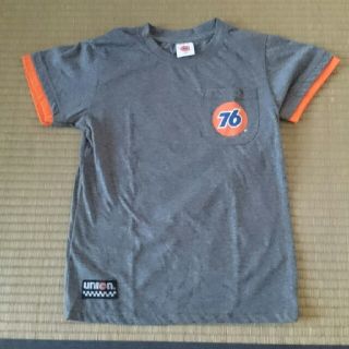 セブンティーシックスルブリカンツ(76 Lubricants)の美品 140㎝ 76 半袖Tシャツ グレー 男の子(Tシャツ/カットソー)