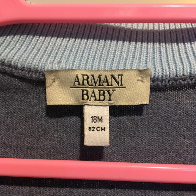 ARMANI JUNIOR(アルマーニ ジュニア)のアルマーニベビー 18M カーディガン キッズ/ベビー/マタニティのベビー服(~85cm)(ニット/セーター)の商品写真