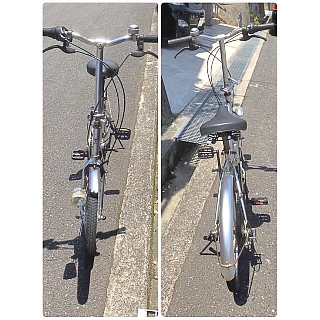 SHIMANO(シマノ)の♡SHIMANO 6段切り替え折りたたみ自転車 中古品♡ スポーツ/アウトドアの自転車(自転車本体)の商品写真