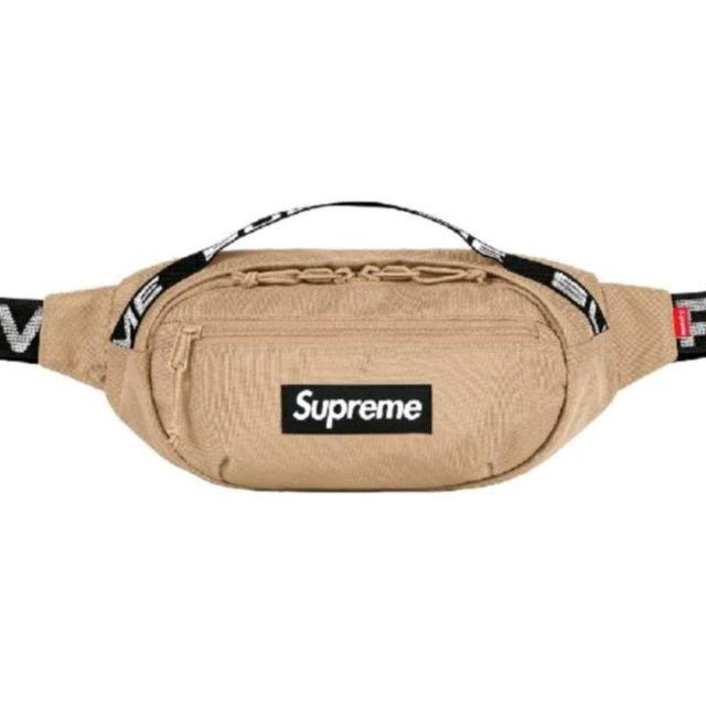 ShoulderBagサイズsupreme waist bag ウエストバッグ　ベージュ