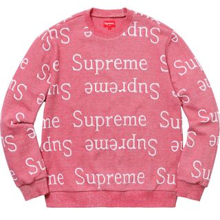 シュプリーム(Supreme)のsupreme Jacquard Logo Crewneck(Tシャツ/カットソー(七分/長袖))