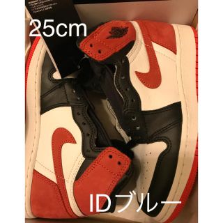 ナイキ(NIKE)のAIR JORDAN 1 RETRO HIGH OG RED ジョーダン1 25(スニーカー)