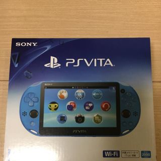 プレイステーションヴィータ(PlayStation Vita)のpsvita 本体 新品 未開封 アクアブルー(携帯用ゲーム機本体)