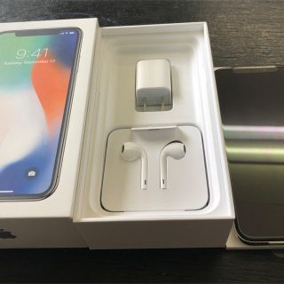 アイフォーン(iPhone)のゆるり様専用 新 iPhonex 64gb silver MQAY2J/A (スマートフォン本体)