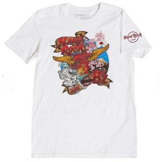 B'z Hard Rock Cafe Tシャツ 白 Sサイズ SCENES(ミュージシャン)