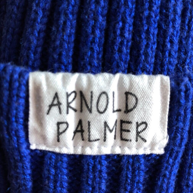 Arnold Palmer(アーノルドパーマー)のアーノルドパーマー／夏用 ワッチ ニット帽 ブルー レディースの帽子(ニット帽/ビーニー)の商品写真