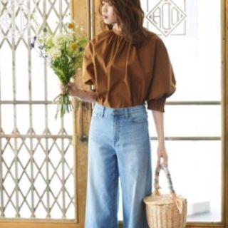 ユニクロ(UNIQLO)のUNIQLOコットンギャザーブラウス(シャツ/ブラウス(長袖/七分))