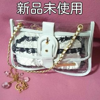 セシルマクビー(CECIL McBEE)の新品未使用★セシルマクビー★レースポーチ入りクリアバッグ★可愛い♪(ハンドバッグ)