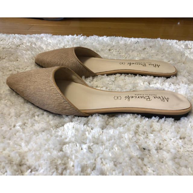 Spick & Span(スピックアンドスパン)のハラコ ペタンコスリッパサンダル レディースの靴/シューズ(サンダル)の商品写真