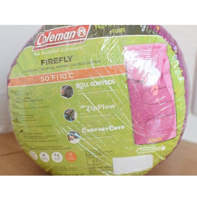 Coleman(コールマン)のColeman(コールマン)キッズ用寝袋　ピンク　152×66cm スポーツ/アウトドアのアウトドア(寝袋/寝具)の商品写真