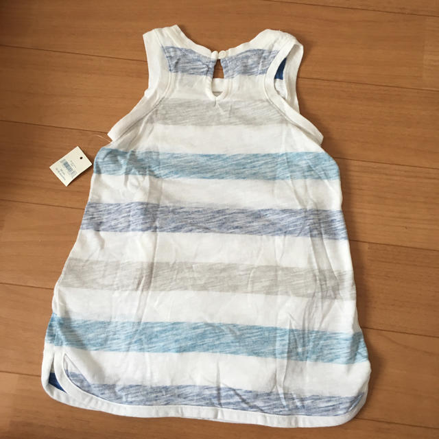 GAP(ギャップ)の新品未使用（GAP80）ボーダー チュニック キッズ/ベビー/マタニティのベビー服(~85cm)(ワンピース)の商品写真