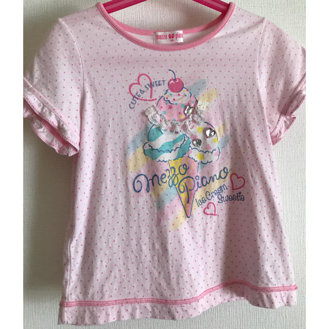 mezzo piano(メゾピアノ)のメゾピアノ Tシャツ 120 キッズ/ベビー/マタニティのキッズ服女の子用(90cm~)(Tシャツ/カットソー)の商品写真