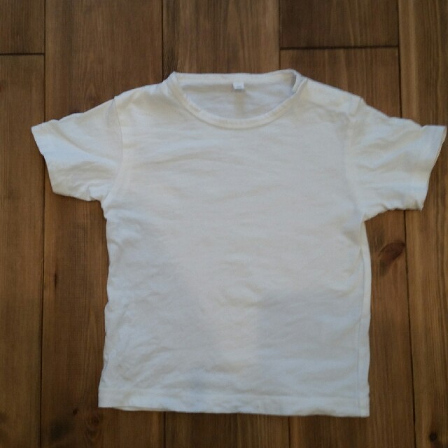MUJI (無印良品)(ムジルシリョウヒン)のあいゆうま様専用♪90サイズ　白Tシャツ キッズ/ベビー/マタニティのキッズ服男の子用(90cm~)(Tシャツ/カットソー)の商品写真