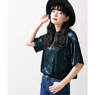 ウィゴー(WEGO)のクラッシュベロアカットソー(カットソー(長袖/七分))